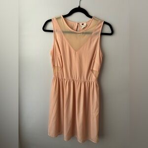 One Clothing Peach Sleeveless Mini Dress Size S